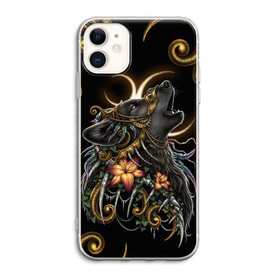 Huilende Wolf: iPhone 11 Transparant Hoesje