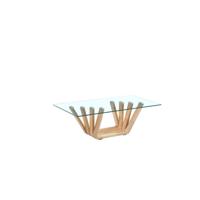 Hoofdtafel DKD Home Decor Kristal Walnoot (130 x 70 x 42 cm)