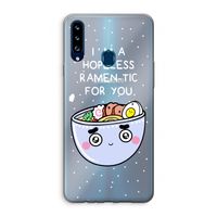 I'm A Hopeless Ramen-Tic For You: Samsung Galaxy A20s Transparant Hoesje