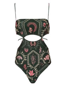 Agua By Agua Bendita maillot de bain Victoriana Encaje à fleurs - Vert