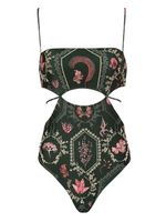 Agua By Agua Bendita maillot de bain Victoriana Encaje à fleurs - Vert