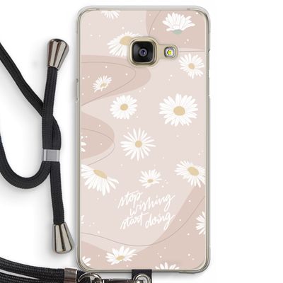 Daydreaming becomes reality: Samsung Galaxy A3 (2016) Transparant Hoesje met koord Daydreaming becomes reality: Samsung Galaxy A3 (2016) Transparant Hoesje met koord