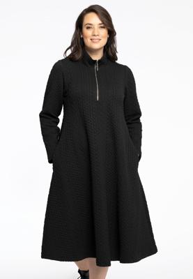 Yoek Jurk met rits | Zwart | Maat 58/60