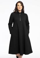 Yoek Jurk met rits | Zwart | Maat 58/60