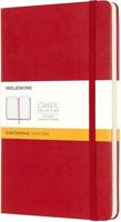 Notitieboek moleskine large 130x210mm lijn hc rood