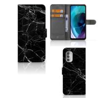 Motorola Moto G51 5G | Bookcase | Marmer Zwart - Origineel Cadeau Vader