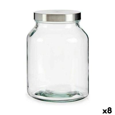 Blik Vivalto 78255 78255 Transparant Zilverkleurig Zilver 3 L (8 Stuks)