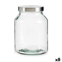 Blik Vivalto 78255 78255 Transparant Zilverkleurig Zilver 3 L (8 Stuks)