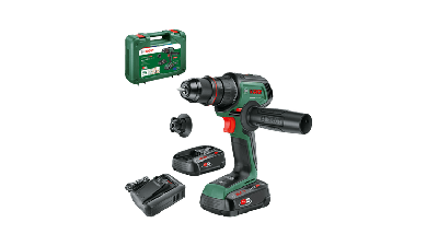 Bosch Groen AdvancedDrill 18V-80 QuickSnap Accuschroefboormachine | 45-min. lader (AL 18V-44) en 2x 18 V Li-Ion accu&apos;s (2,5 Ah)) - 06039E2002