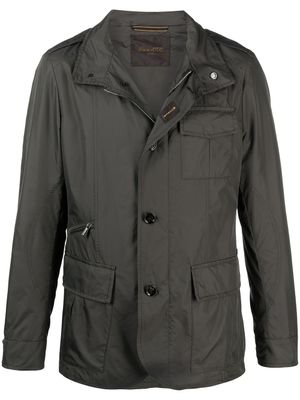 Moorer veste à poches multiples - Vert