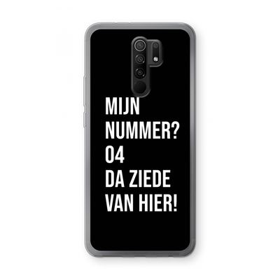 Da ziede van hier - Zwart: Xiaomi Redmi 9 Transparant Hoesje