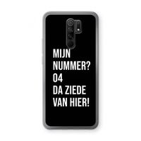 Da ziede van hier - Zwart: Xiaomi Redmi 9 Transparant Hoesje