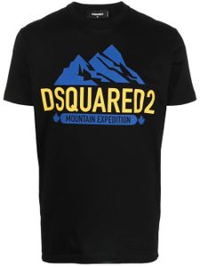 DSQUARED2 t-shirt à logo imprimé - Noir