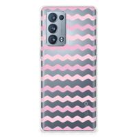 OPPO Reno 6 Pro Plus 5G | TPU bumper | Waves Roze