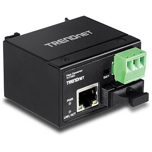 Trendnet TI-F10SC netwerk media converter 200 Mbit/s 1310 nm Multimode Zwart