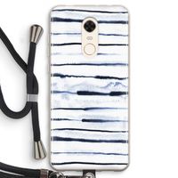Ink Stripes: Xiaomi Redmi 5 Transparant Hoesje met koord