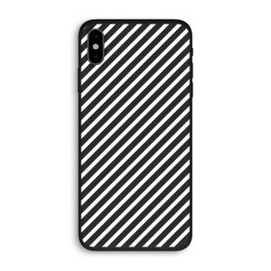 Strepen zwart-wit: iPhone X Biologisch afbreekbaar hoesje