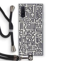 Moroccan Print: Samsung Galaxy Note 10 Transparant Hoesje met koord