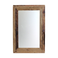 Rechthoekige Spiegel Rustiek-120x5x60-Naturel-Teak