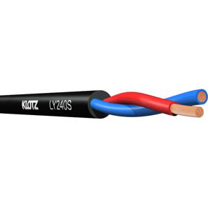 Klotz LY240S.500 twinaxiale speakerkabel 2 x 4.0 mm2 PVC 500m (op rol)