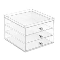 iDesign - Ladekast, Make-up Organizer, 3 Lades, 16.4 x 17.7 x 12.5 cm,