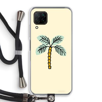 Palmboom: Huawei P40 Lite Transparant Hoesje met koord