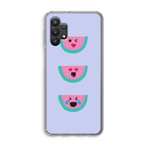 Smiley watermeloen: Samsung Galaxy A32 5G Transparant Hoesje
