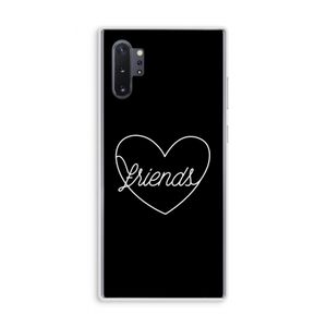 Friends heart black: Samsung Galaxy Note 10 Plus Transparant Hoesje