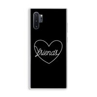 Friends heart black: Samsung Galaxy Note 10 Plus Transparant Hoesje
