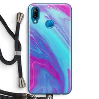Zweverige regenboog: Huawei P20 Lite Transparant Hoesje met koord