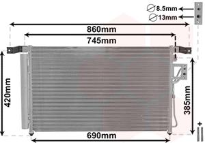 Van Wezel Airco condensor 82005176