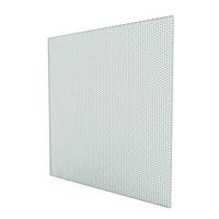 Geperforeerde plafondplaat voor systeemplafond 595x595mm - staal - wit