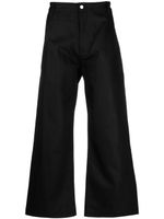 Studio Nicholson wide-leg denim trousers - Noir