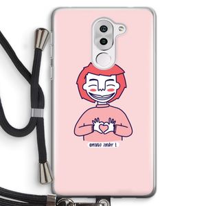 Hartje: Honor 6X Transparant Hoesje met koord