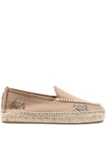 Maison Margiela espadrilles en toile à broderies - Tons neutres
