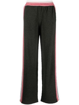 Barrie pantalon de jogging à détails rayés - Vert