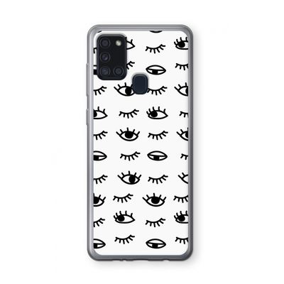 Eye pattern #2: Samsung Galaxy A21s Transparant Hoesje