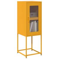 Dressoir 36x39x107 cm koudgewalst staal mosterdgeel Dressoir 36x39x107 cm koudgewalst staal mosterdgeel