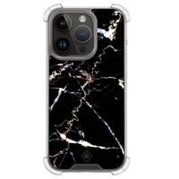 iPhone 13 Pro shockproof hoesje - Marmer zwart