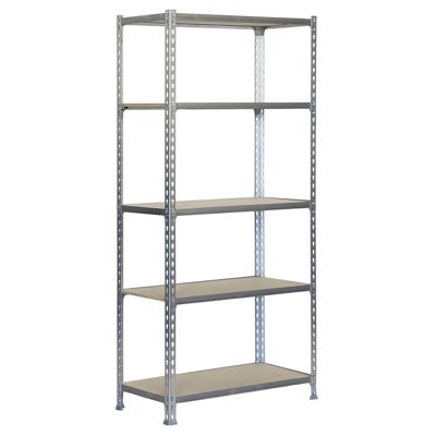 Planken Simon Rack Hout 167,4 X 71 X 31 CM Grijs 5 Planken
