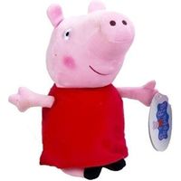 Pluche Peppa Pig/Big knuffel in rode outfit 28 cm speelgoed - thumbnail