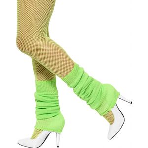 Fluor groene beenwarmers