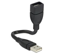 DeLOCK 83497 15cm USB 2.0 A male --> USB 2.0 A female vormvaste kabel