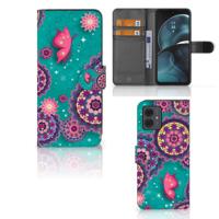 Motorola Moto G14 Hoesje Cirkels en Vlinders Motorola Moto G14 Hoesje Cirkels en Vlinders