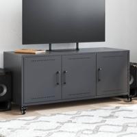 Tv-meubel 100,5x39x43,5 cm staal antracietkleurig - thumbnail
