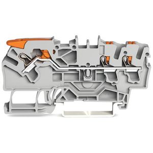 WAGO 2102-5301 Doorgangsklem 5.20 mm Push-In-klem Grijs 50 stuk(s)