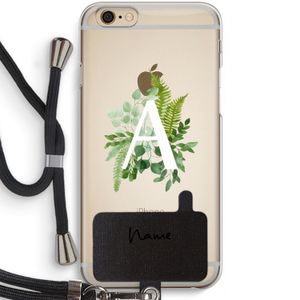 Green Brush: iPhone 6 / 6S Transparant Hoesje met koord