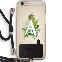 Green Brush: iPhone 6 / 6S Transparant Hoesje met koord