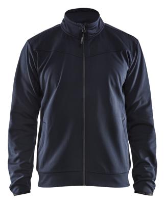 Blåkläder Service Sweatshirt met rits 33622526 | Donker marineblauw/Zwart | Maat L - 7330509550731