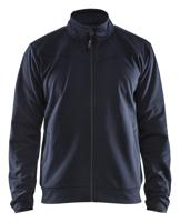 Blåkläder Service Sweatshirt met rits 33622526 | Donker marineblauw/Zwart | Maat L - 7330509550731